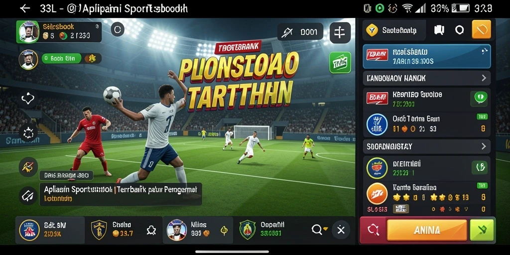 Tangkapan layar utama 33L menunjukkan fitur sportsbook yang interaktif.