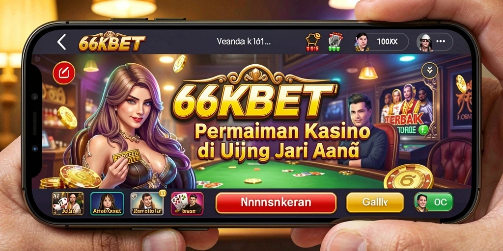 Tampilan menarik dari gameplay Kasino di 66KBET.