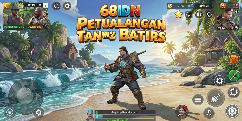 Tampilan gameplay 68IDN menunjukkan petualangan mendebarkan di dunia yang luas.