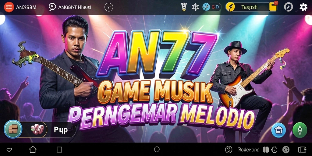 Screenshot gameplay AN777 menampilkan keseruan bermain musik secara interaktif.