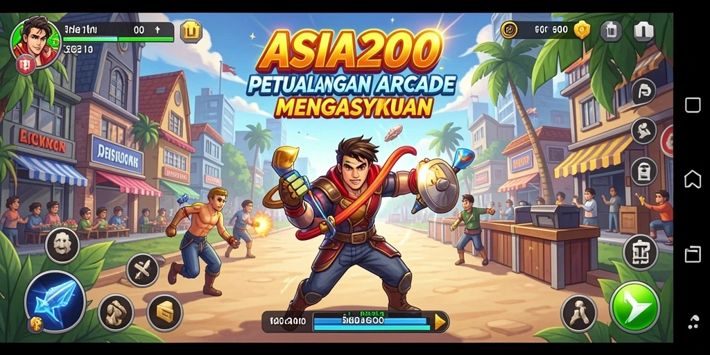 Tampilan gameplay seru dari ASIA200 yang menguji keterampilan Anda.