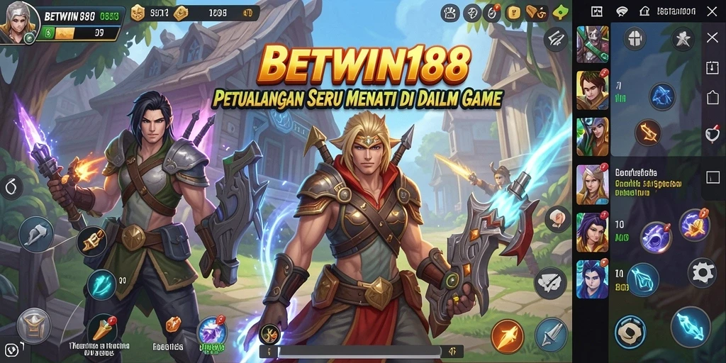 Tampilan gameplay BETWIN188 dengan grafis menakjubkan dan aksi petualangan.
