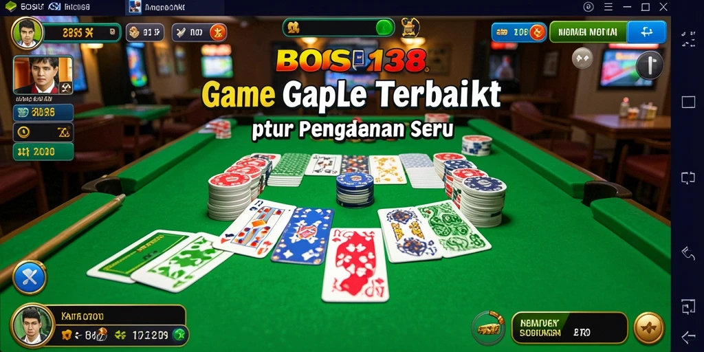 Tangkapan layar dari gameplay seru BOS138 yang menampilkan aksi Gaple.