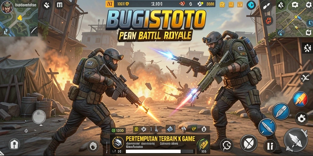 Gameplay seru dalam pertarungan Battle Royale di BUGISTOTO.