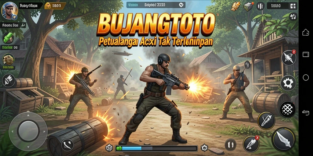 Tampilan gameplay seru dalam BUJANGTOTO dengan aksi mendebarkan.