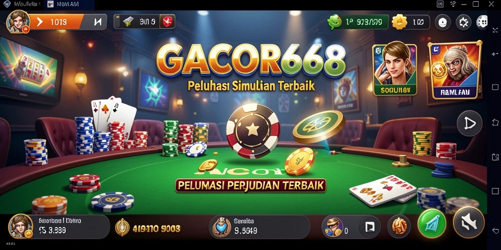 Tampilan utama GACOR668 dengan pengalaman gameplay simulasi yang menarik.