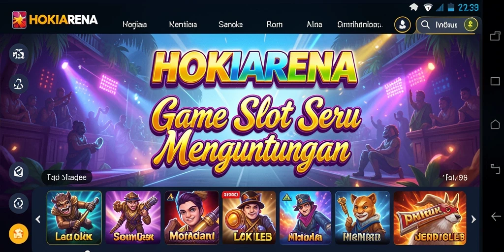 Tampilan gameplay HOKIARENA dengan berbagai pilihan Slot yang mengasyikkan.