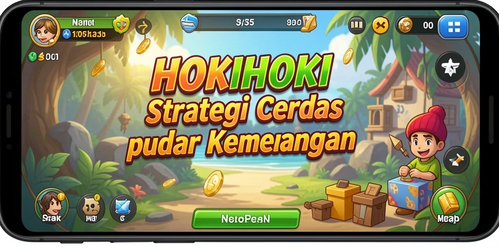 Screenshot gameplay HOKIHOKI menunjukkan aksi strategi yang mendebarkan.