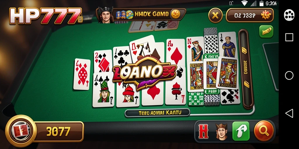 Screenshot gameplay HP777 menampilkan keseruan bermain Domino.