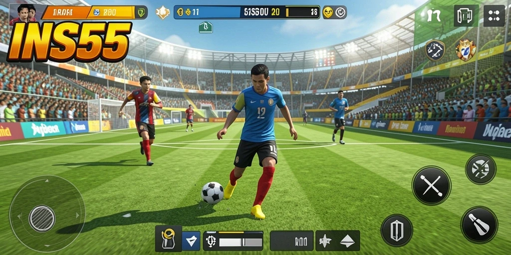Gameplay seru dan menarik dalam INS55 dengan berbagai mode olahraga.