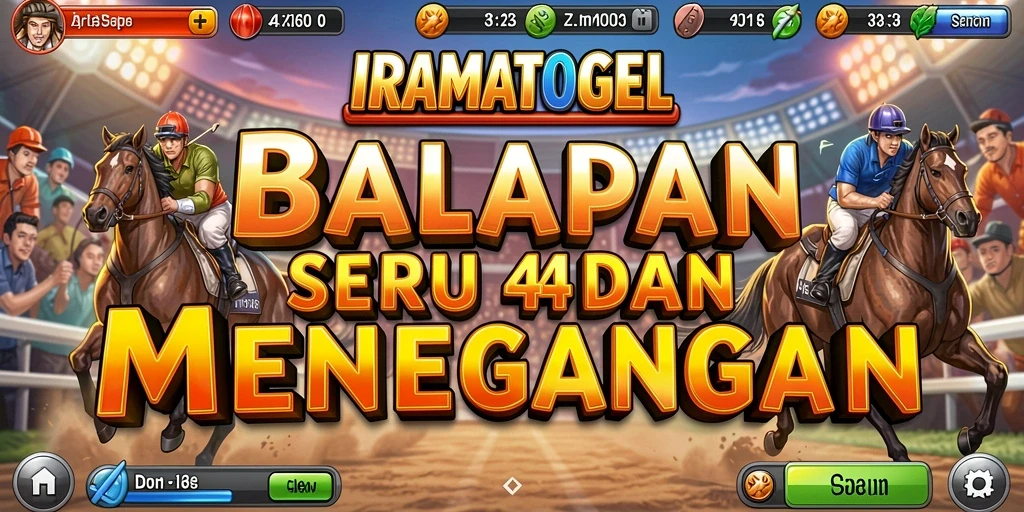 Tampilan gameplay Racing yang mendebarkan di IRAMATOGEL.