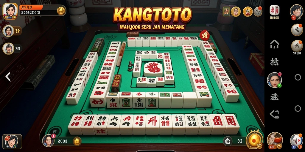 Tampilan gameplay KANGTOTO dengan papan Mahjong yang menarik.
