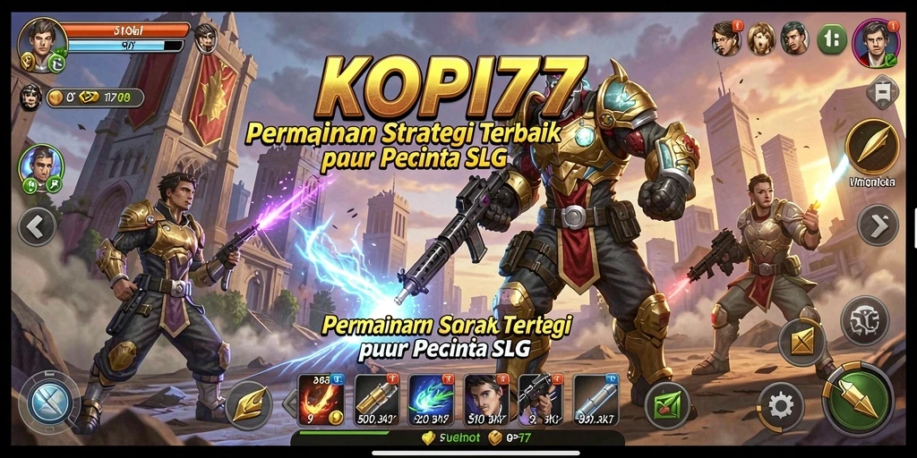 Tampilan gameplay SLG yang menegangkan di KOPI77.
