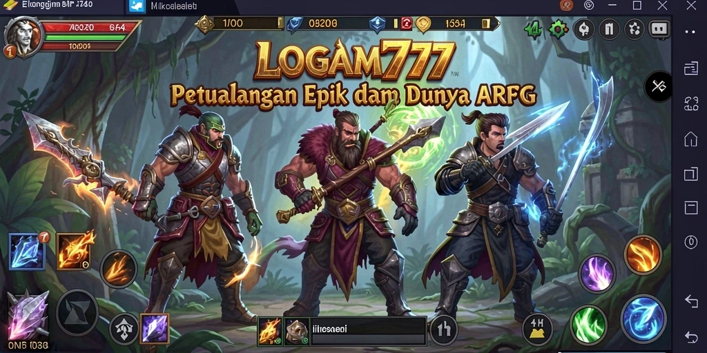 Tampilan gameplay LOGAM777 yang menarik dan penuh aksi.