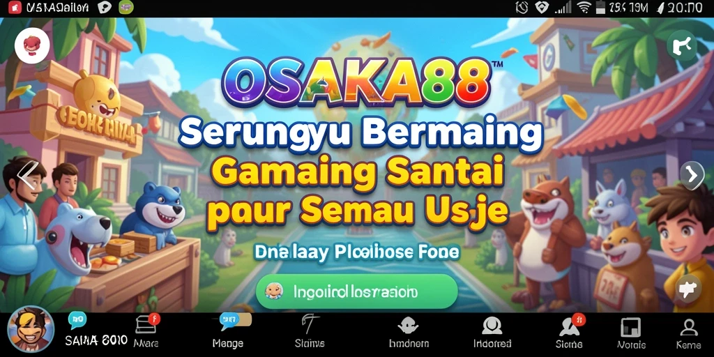 Tampilan gameplay OSAKA88 yang seru dan penuh warna.