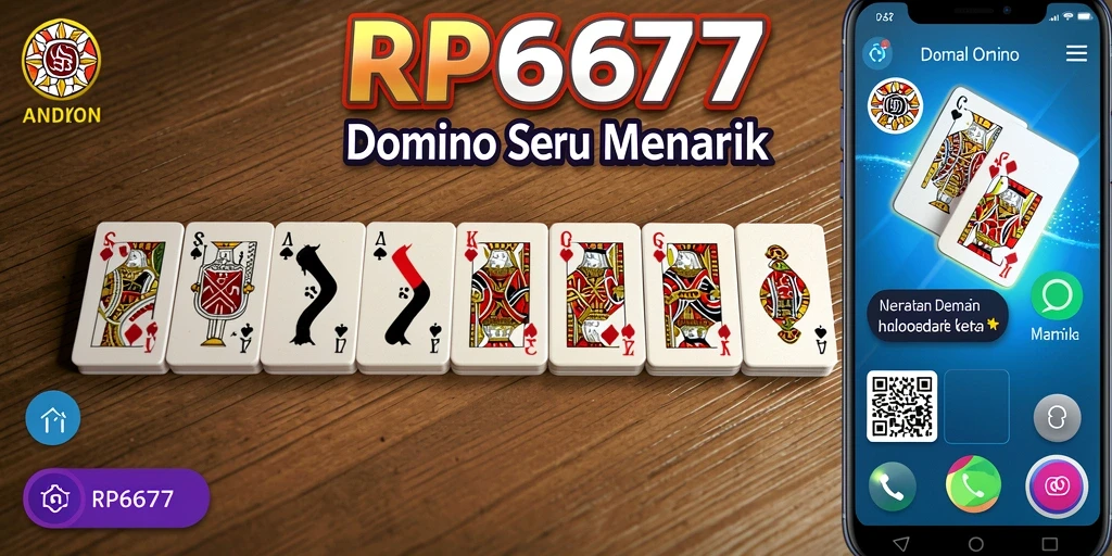 Tangkapan layar menampilkan momen seru dalam permainan Domino.