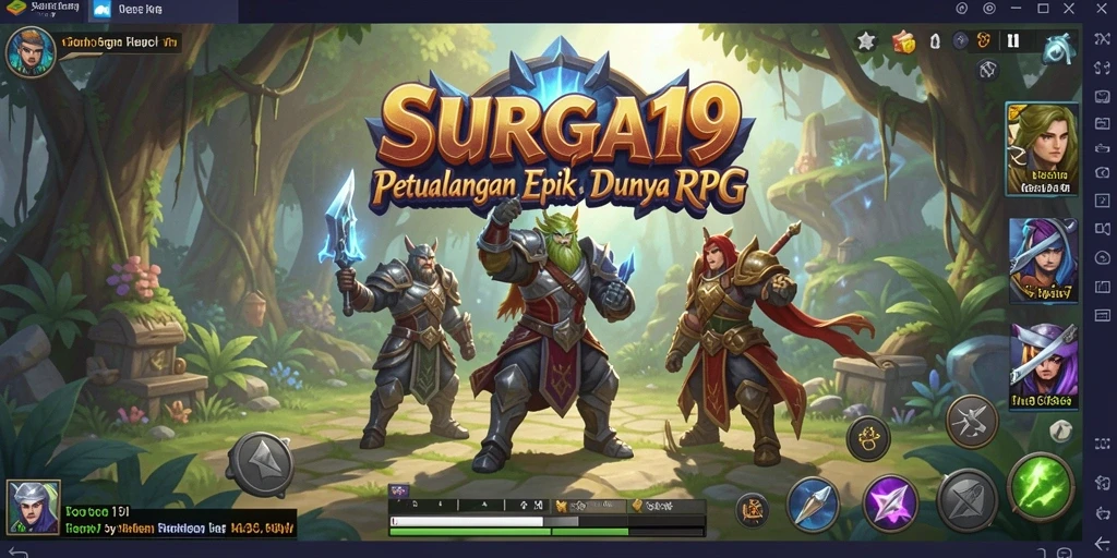 Tampilan gameplay <strong>SURGA19</strong> yang mendebarkan dalam dunia RPG.