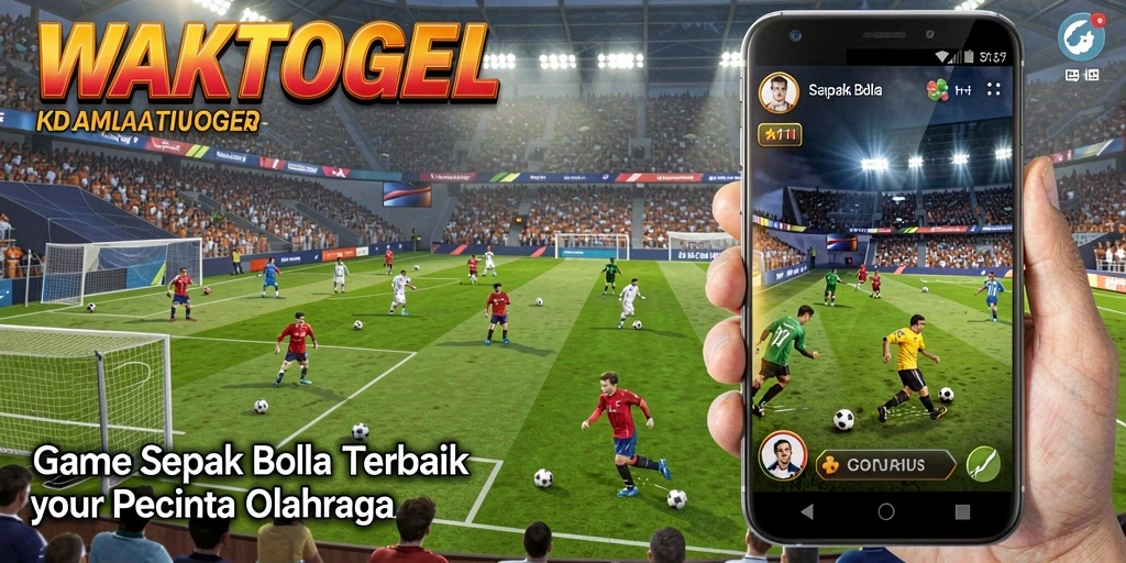 Tampilan gameplay seru dari WAKTOGEL dengan aksi sepak bola yang mendebarkan.